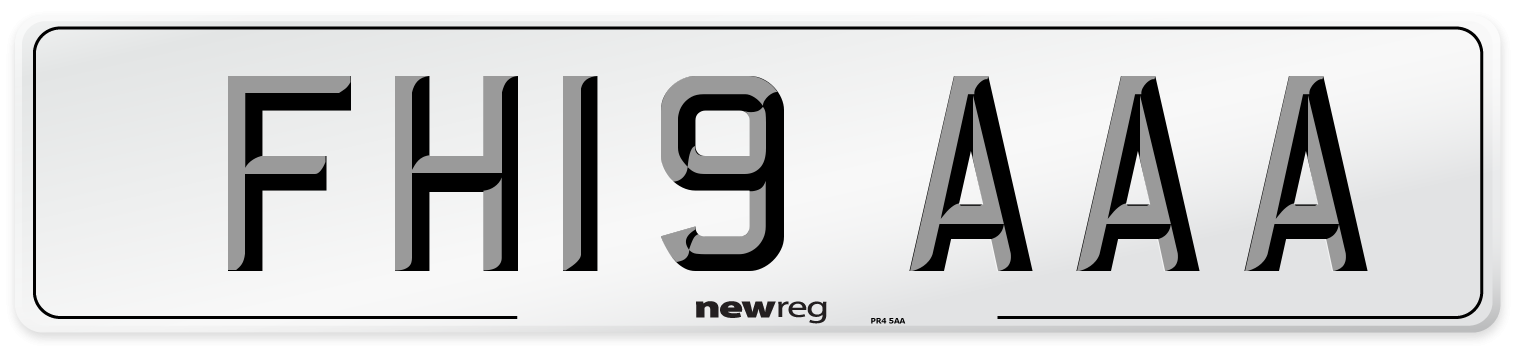 FH19 AAA Number Plate from New Reg